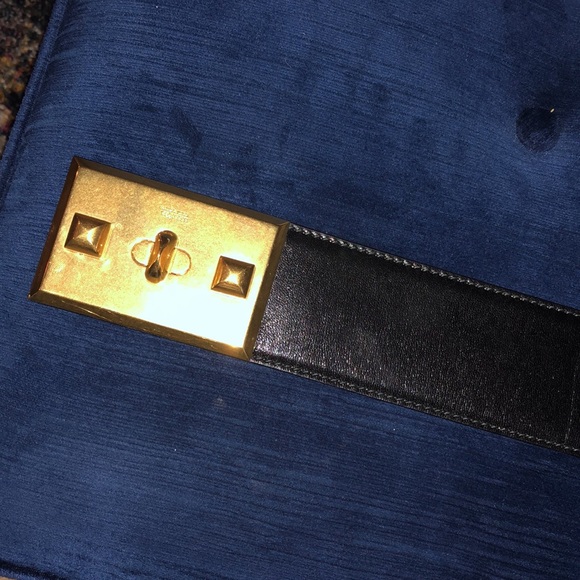 🆕Alexander McQueen Wide Belt (Black) Leather New! Size 85 Runway Collection 💯 - Picture 6 of 9